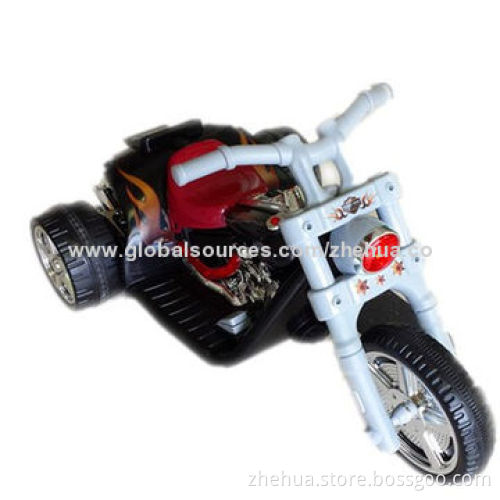 Perfect kids' R/C ride on motorcycle with LED lights and music